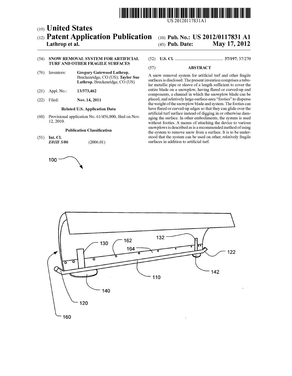 Snow removal system for artificial turf and other fragile surfaces - diagram, schematic, and image 01