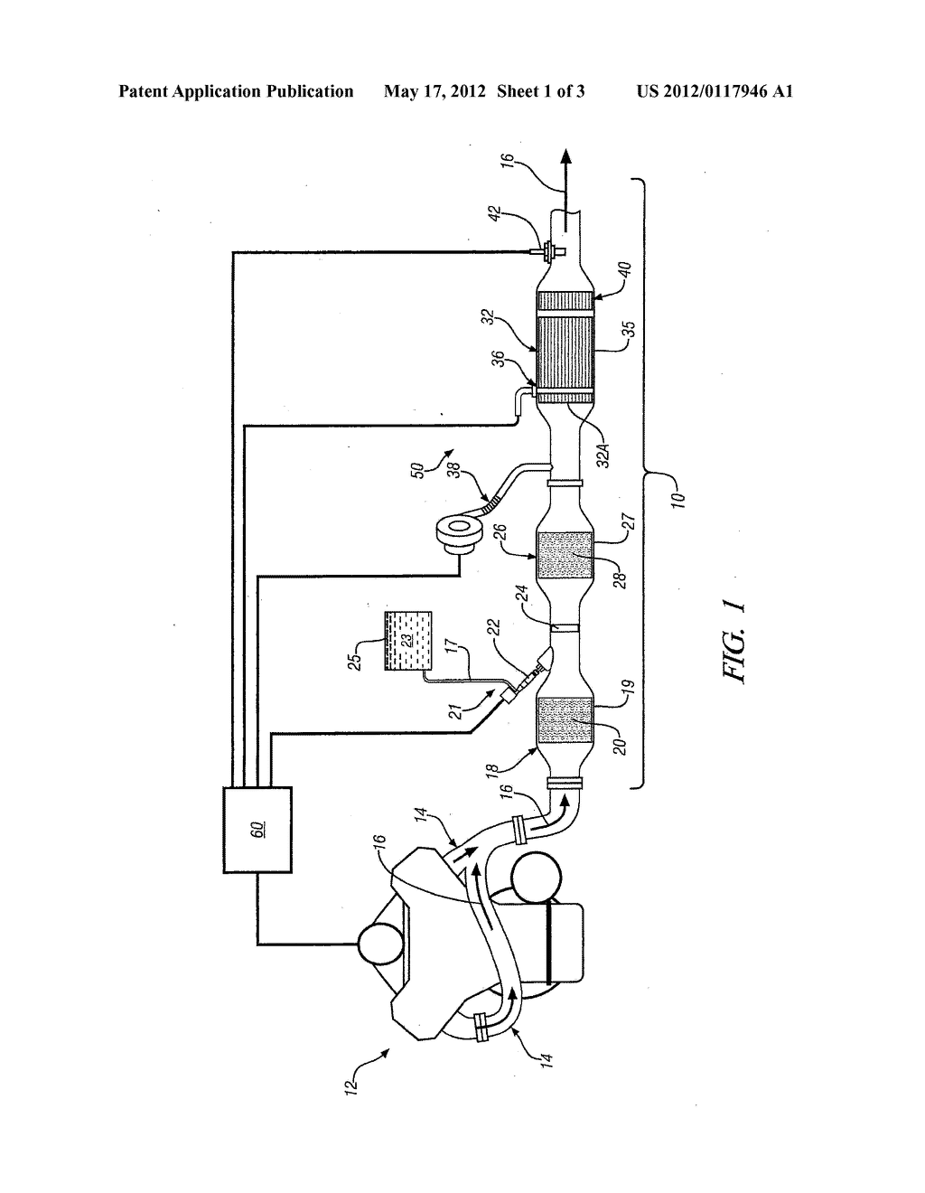 CONTROL METHOD AND APPARATUS FOR REGENERATING A PARTICULATE FILTER - diagram, schematic, and image 02