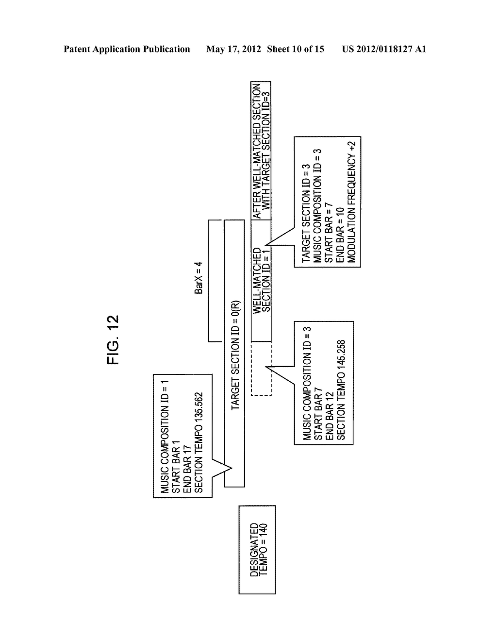 INFORMATION PROCESSING APPARATUS, MUSICAL COMPOSITION SECTION EXTRACTING     METHOD, AND PROGRAM - diagram, schematic, and image 11