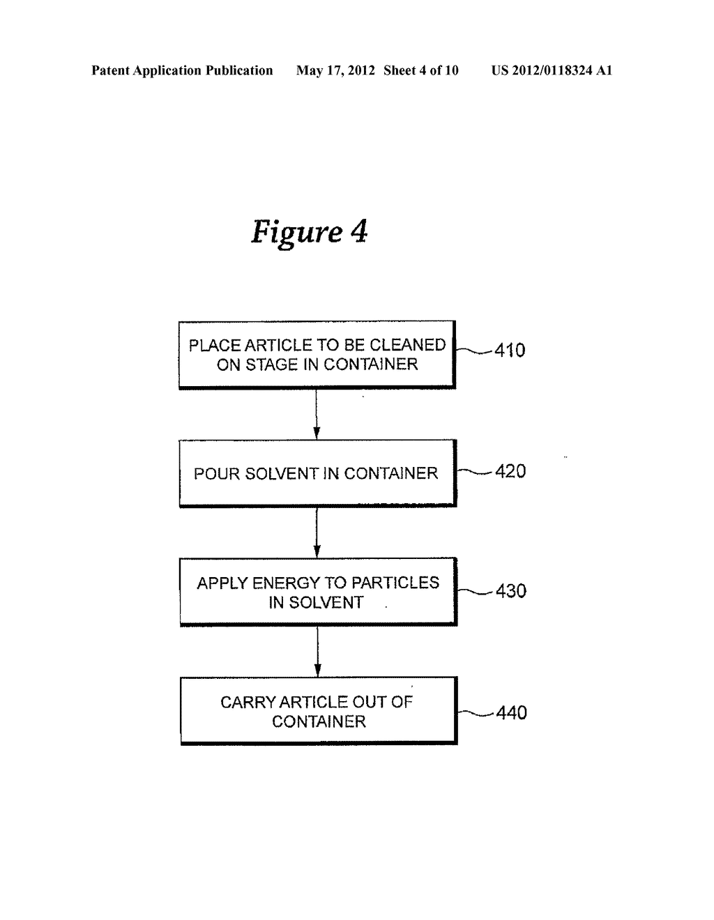 CLEANING APPARATUS AND METHOD UTILIZING SUBLIMATION OF NANOFABRICATED     PARTICLES - diagram, schematic, and image 05