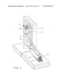 DECELERATED HINGE STRUCTURE FOR A FURNITURE, WITH A FOLDABLE SHELF diagram and image