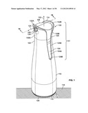 Shroud and Dispensing System for a Handheld Container diagram and image