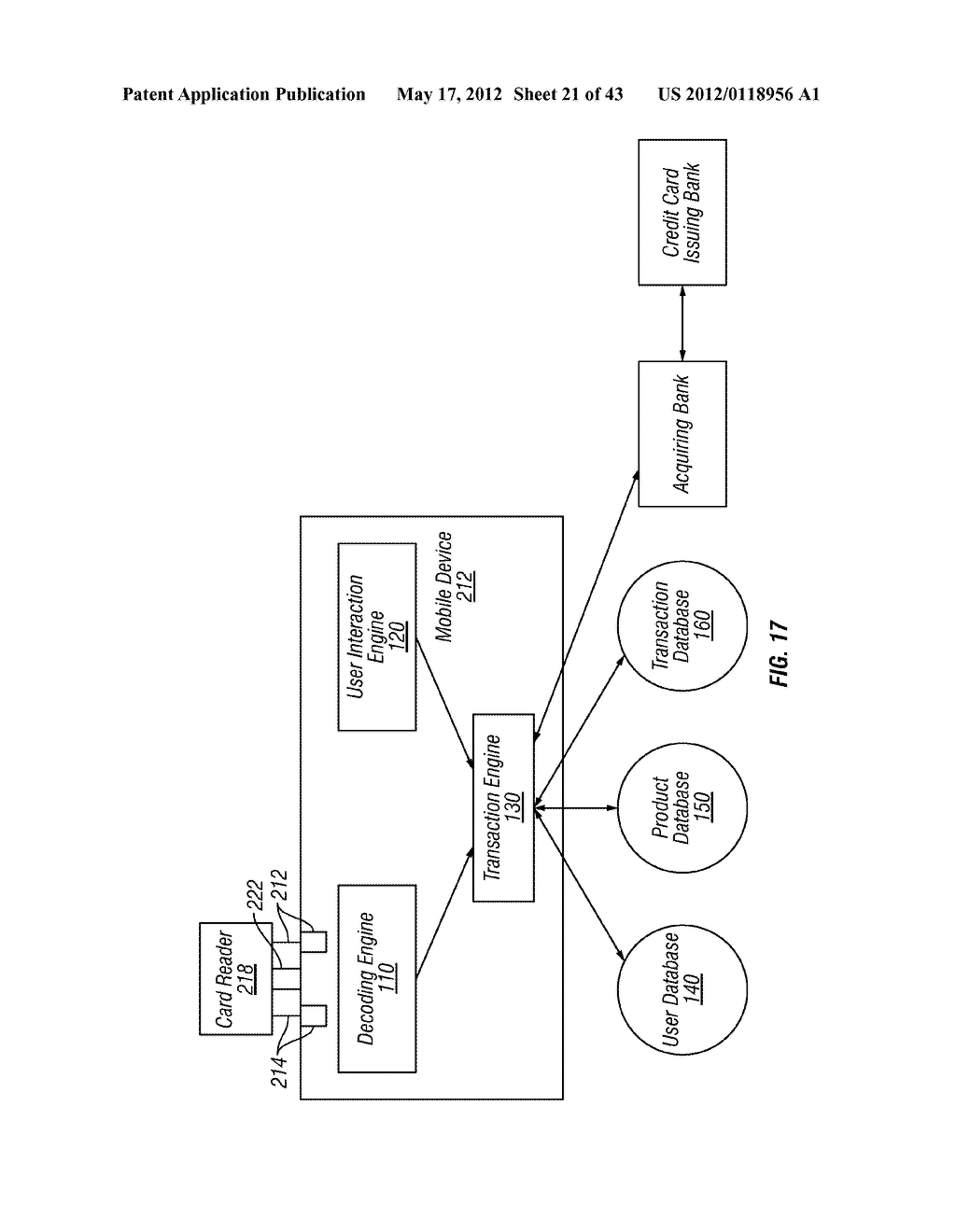 METHOD OF TRANSMITTING INFORMATION FROM EFFICIENT COMMUNICATION PROTOCOL     CARD READERS TO MOBILE DEVICES - diagram, schematic, and image 22