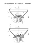 PROJECTOR AND MEMBER FOR SPRAYING A COATING MATERIAL, AND SPRAYING METHOD     USING SUCH A SPRAYER diagram and image