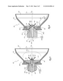 PROJECTOR AND MEMBER FOR SPRAYING A COATING MATERIAL, AND SPRAYING METHOD     USING SUCH A SPRAYER diagram and image