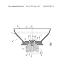 PROJECTOR AND MEMBER FOR SPRAYING A COATING MATERIAL, AND SPRAYING METHOD     USING SUCH A SPRAYER diagram and image