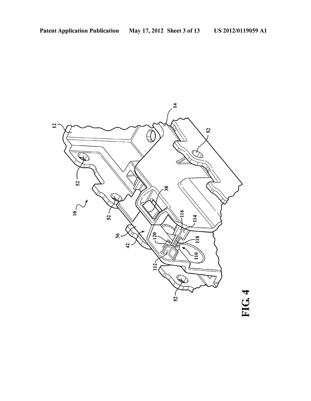 Bracket-active grille and actuator - diagram, schematic, and image 04