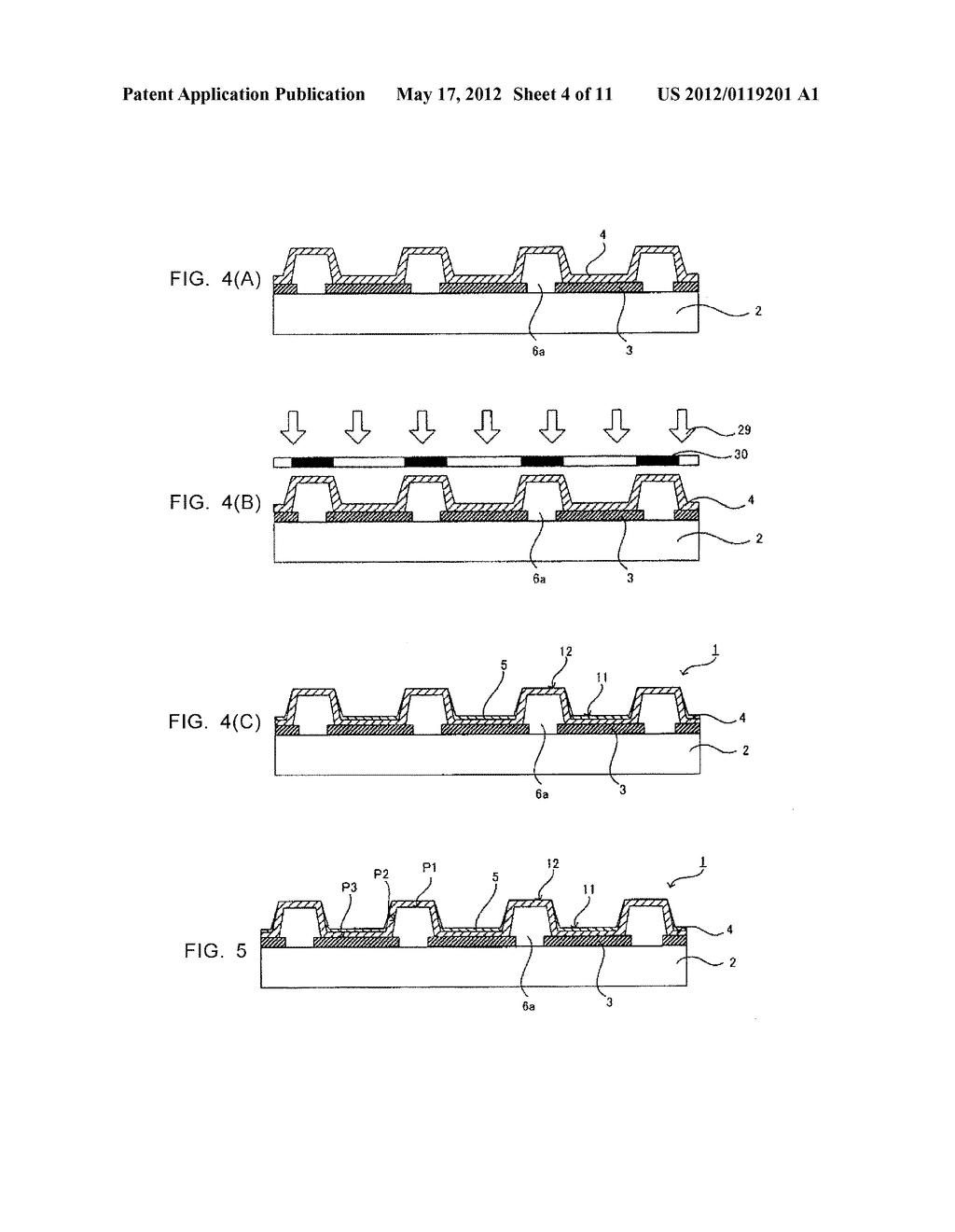 DEVICE MATERIAL FOR HOLE INJECTION TRANSPORT LAYER, INK FOR FORMING HOLE     INJECTION TRANSPORT LAYER, DEVICE COMPRISING HOLE INJECTION TRANSPORT     LAYER, AND METHOD FOR PRODUCING THE DEVICE - diagram, schematic, and image 05