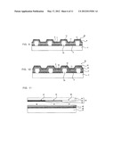 DEVICE MATERIAL FOR HOLE INJECTION TRANSPORT LAYER, INK FOR FORMING HOLE     INJECTION TRANSPORT LAYER, DEVICE COMPRISING HOLE INJECTION TRANSPORT     LAYER, AND METHOD FOR PRODUCING THE DEVICE diagram and image