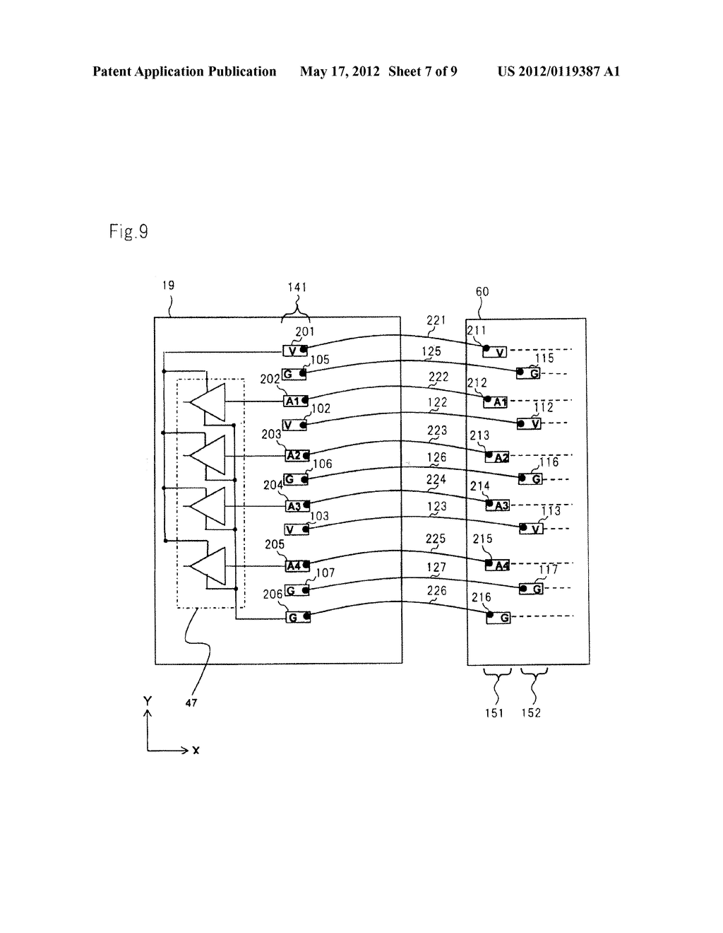 SEMICONDUCTOR PACKAGE WITH BONDING WIRES OF REDUCED LOOP INDUCTANCE - diagram, schematic, and image 08