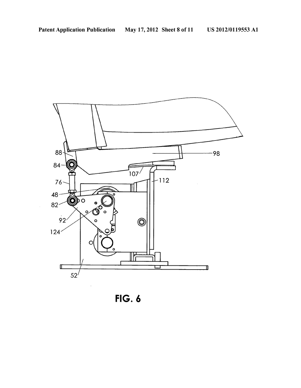 Motion seat systems and methods of implementing motion in seats - diagram, schematic, and image 09