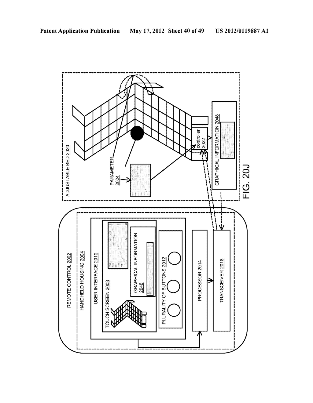 SYSTEM OF TWO-WAY WIRELESS ADJUSTABLE BED CONTROL VIA A HOME NETWORK - diagram, schematic, and image 41