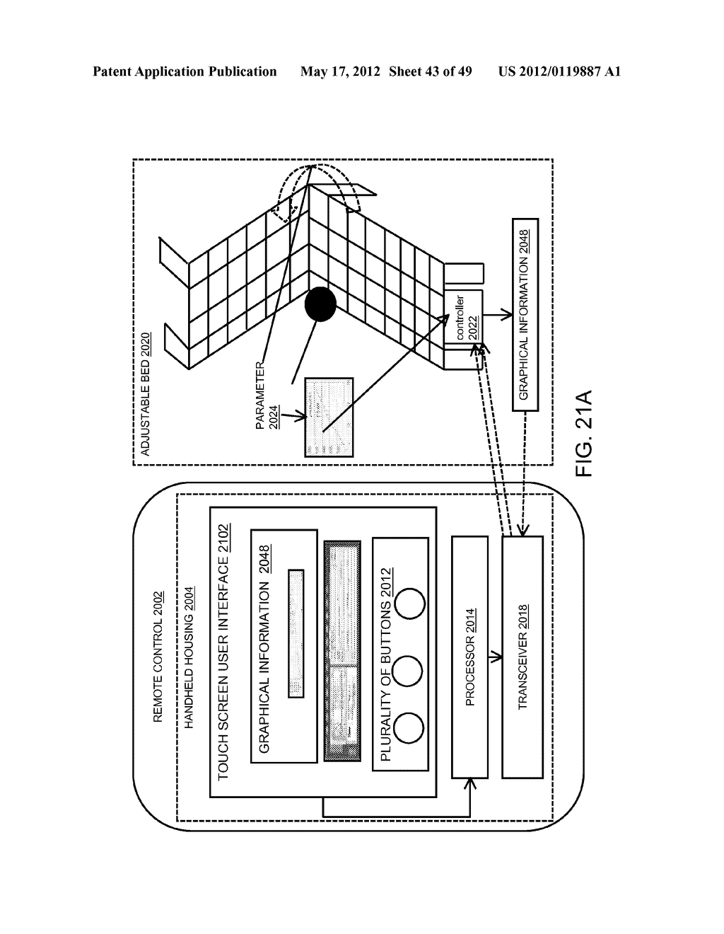 SYSTEM OF TWO-WAY WIRELESS ADJUSTABLE BED CONTROL VIA A HOME NETWORK - diagram, schematic, and image 44