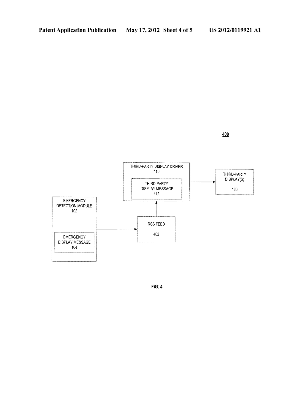 APPARATUS AND METHODS FOR PROVIDING EMERGENCY OVERRIDE OF INFORMATIONAL     DISPLAYS - diagram, schematic, and image 05