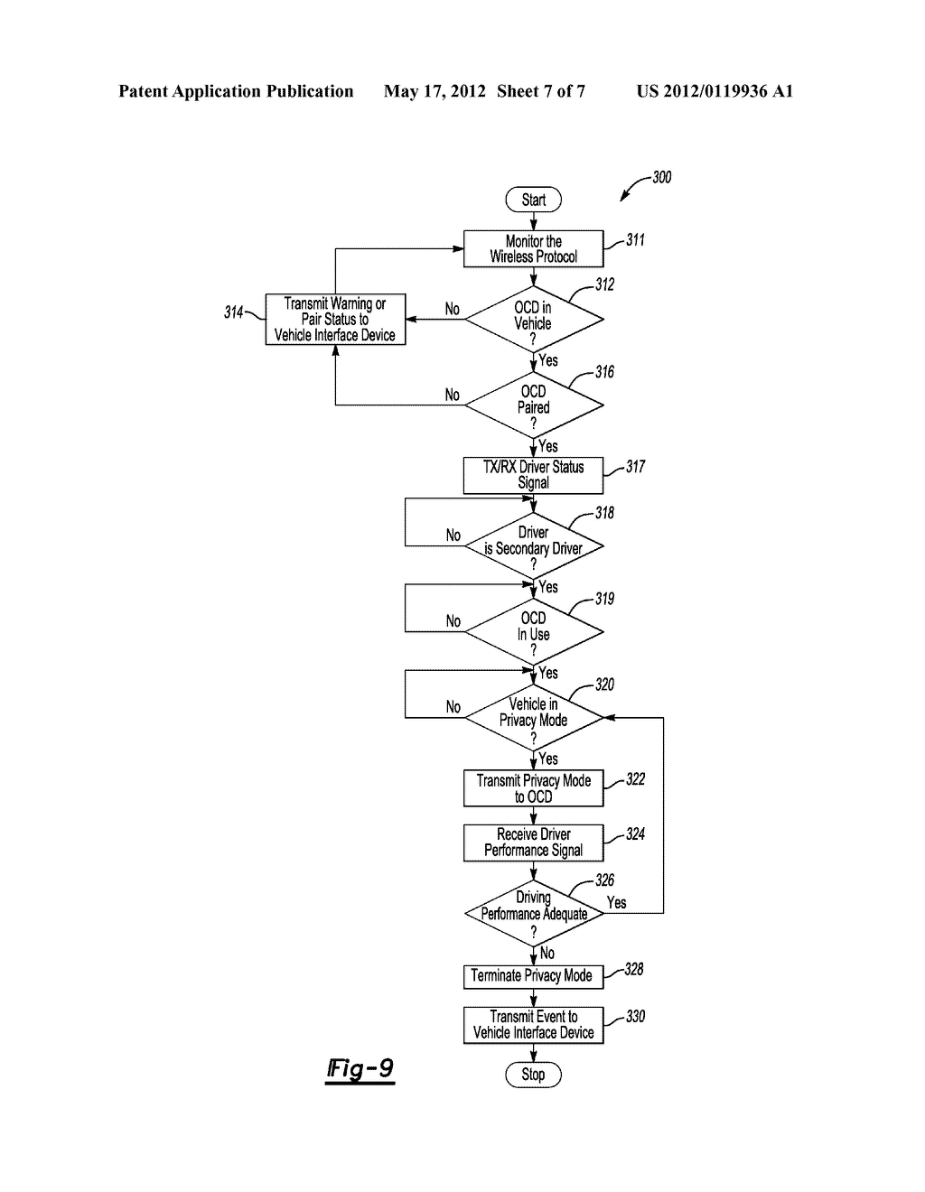 SYSTEM AND METHOD FOR TRANSMITTING VEHICLE INFORMATION TO AN OCCUPANT     COMMUNICATION DEVICE - diagram, schematic, and image 08