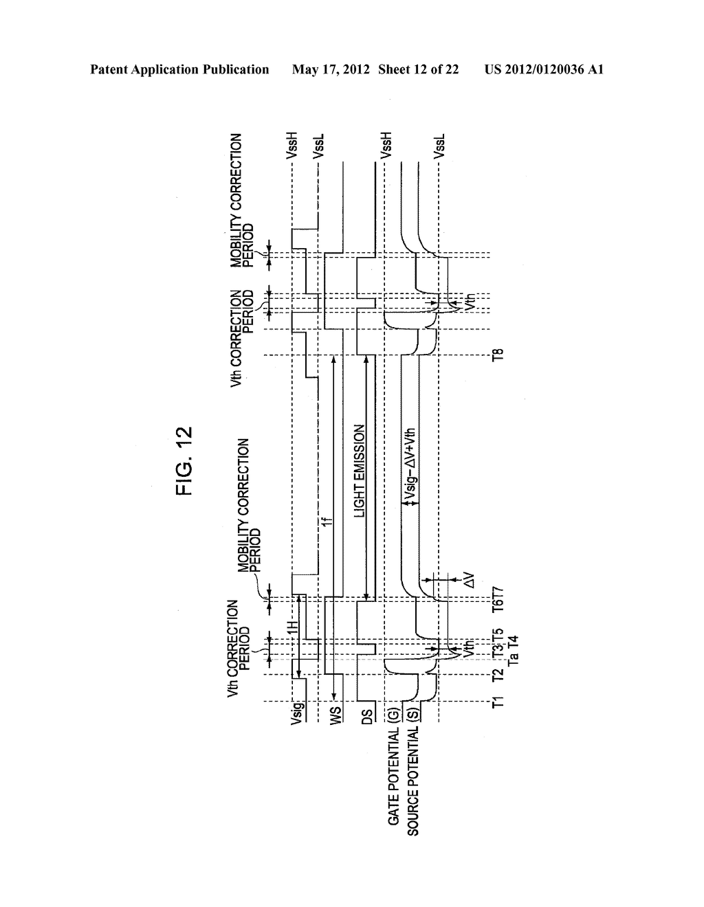 DISPLAY APPARATUS, METHOD OF DRIVING A DISPLAY, AND ELECTRONIC DEVICE - diagram, schematic, and image 13