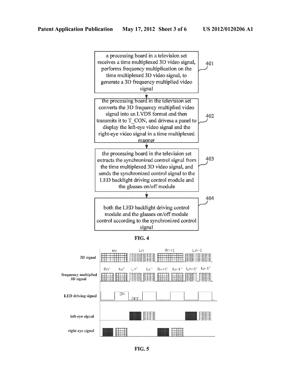 METHOD, TV SET FOR DISPLAYING 3D IMAGE AND GLASSES - diagram, schematic, and image 04