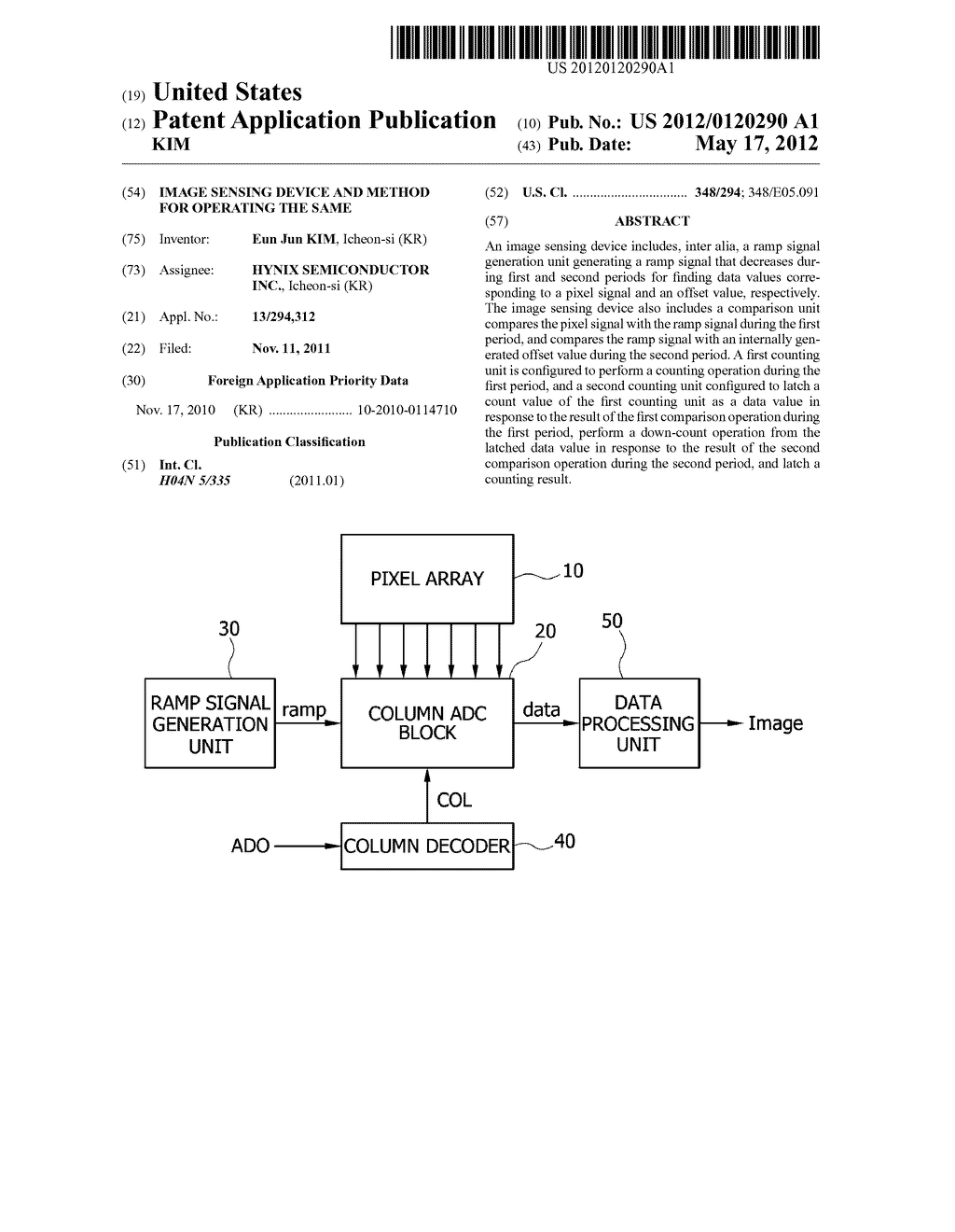 IMAGE SENSING DEVICE AND METHOD FOR OPERATING THE SAME - diagram, schematic, and image 01