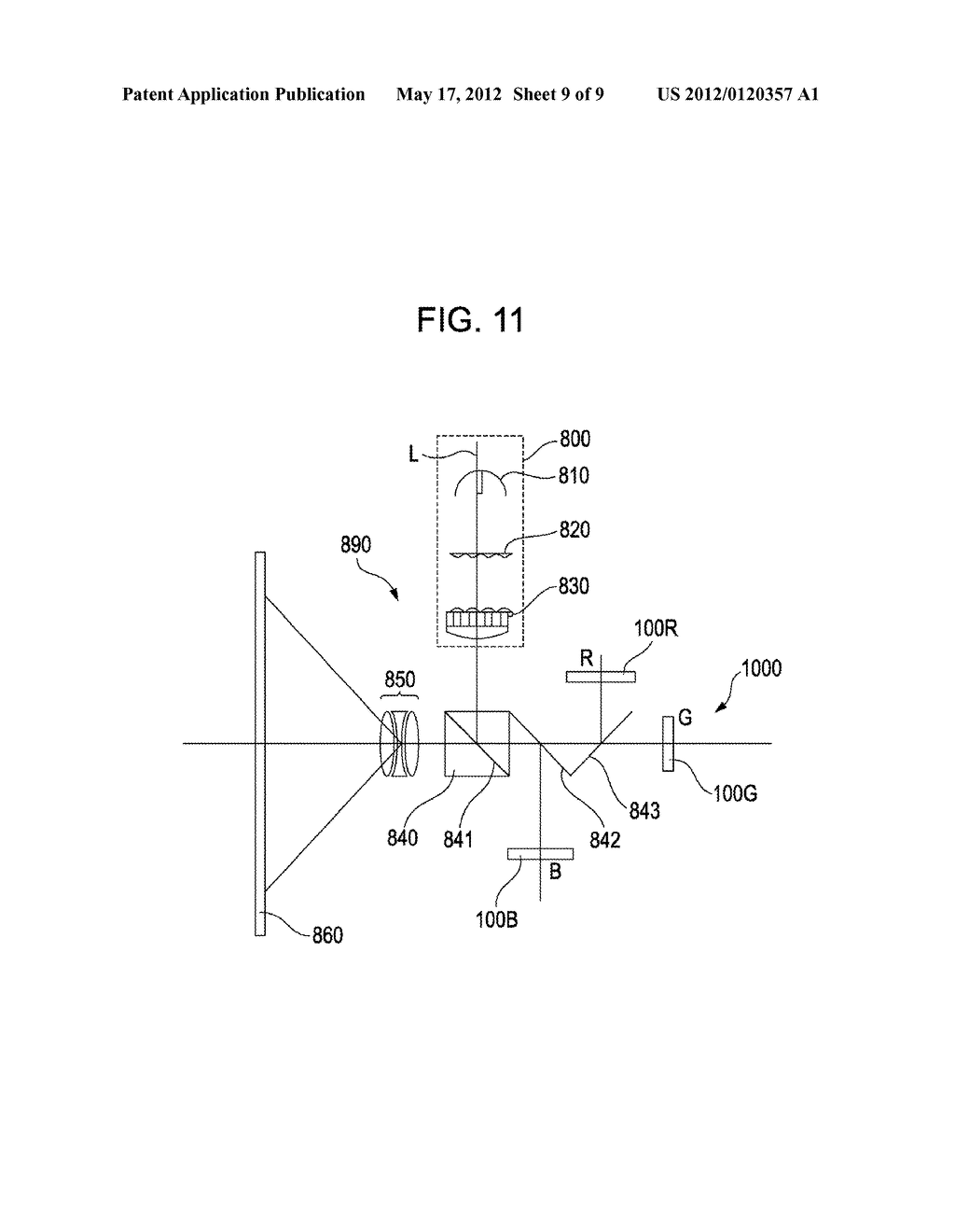 ELECTRO-OPTIC DEVICE AND PROJECTION-TYPE DISPLAY APPARATUS - diagram, schematic, and image 10