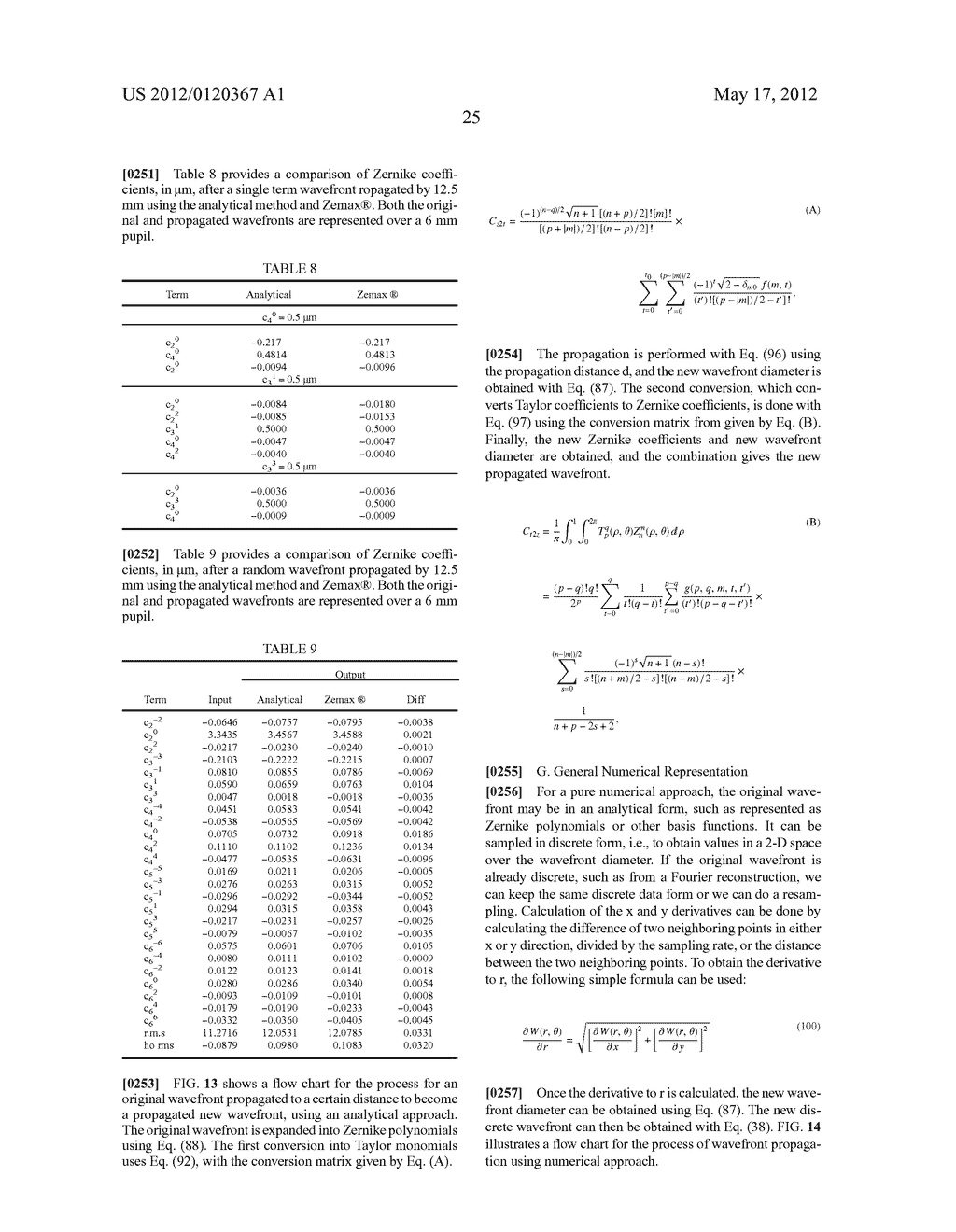 WAVEFRONT PROPAGATION FROM ONE PLANE TO ANOTHER - diagram, schematic, and image 46