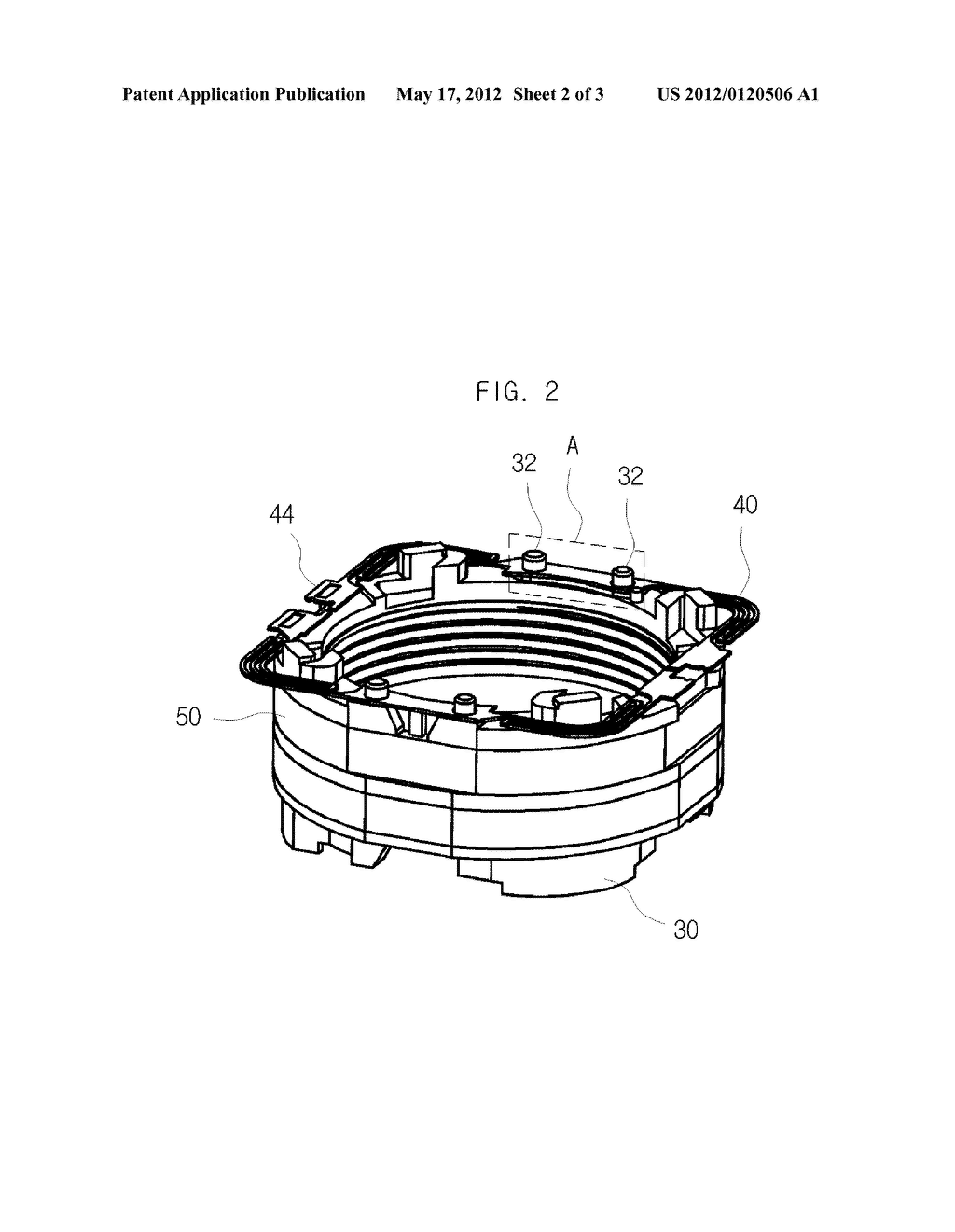 LENS ACTUATOR AND CAMERA MODULE HAVING THE SAME - diagram, schematic, and image 03