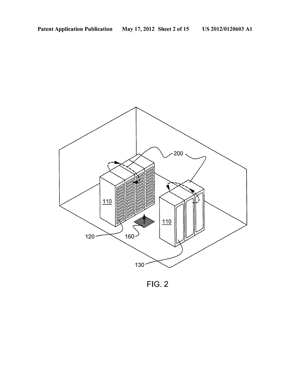 AUTOMATICALLY RECONFIGURABLE LIQUID-COOLING APPARATUS FOR AN ELECTRONICS     RACK - diagram, schematic, and image 03