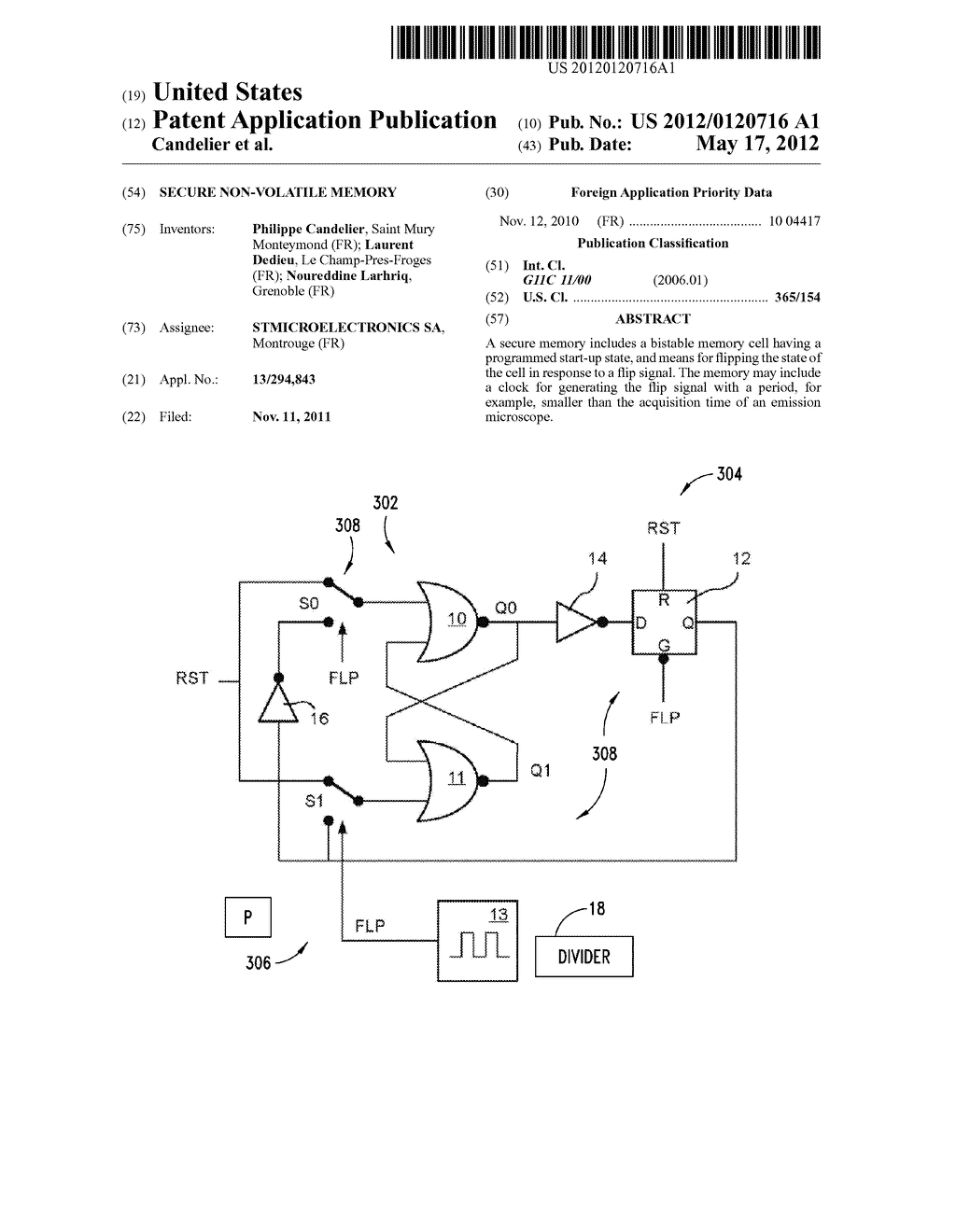 SECURE NON-VOLATILE MEMORY - diagram, schematic, and image 01