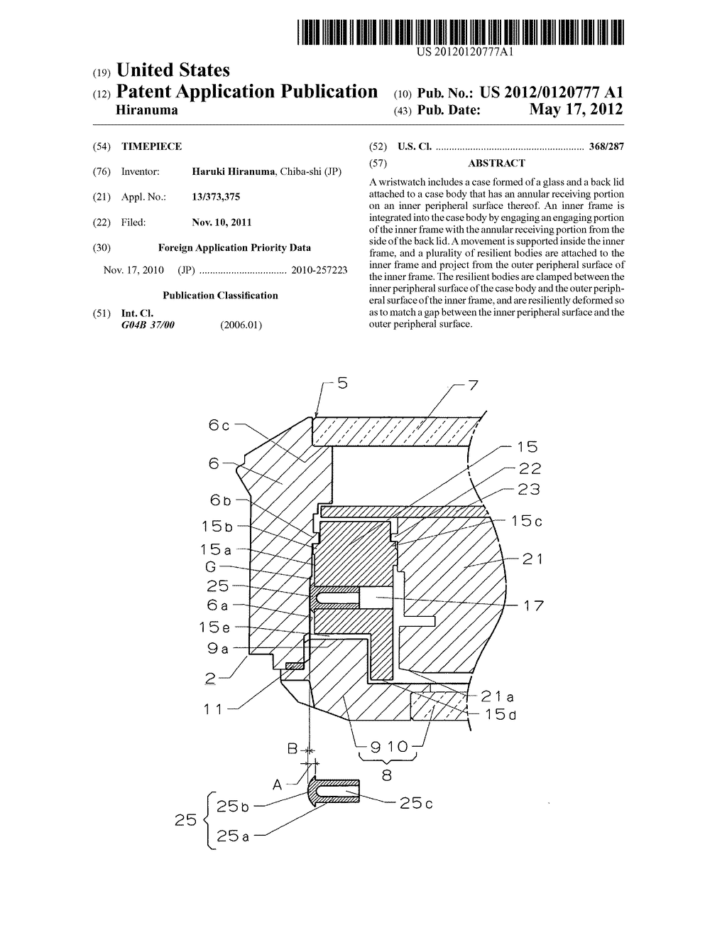 Timepiece - diagram, schematic, and image 01