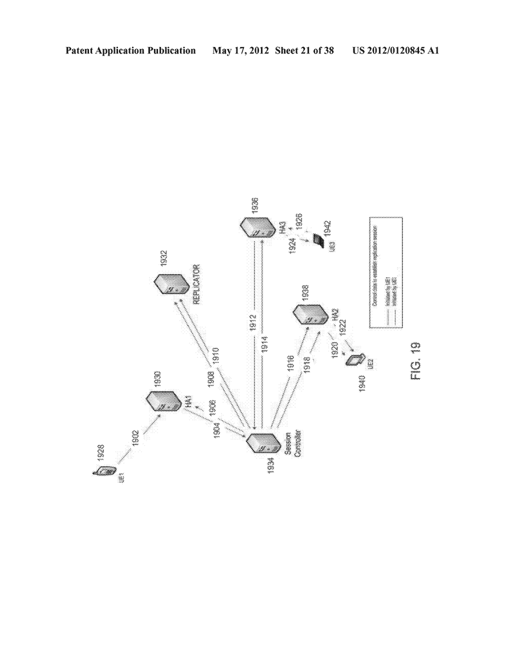 PEER DISCOVERY, TARGET SELECTION, AND FLOW REPLICATION FOR INTER USER     EQUIPMENT TRANSFERS - diagram, schematic, and image 22