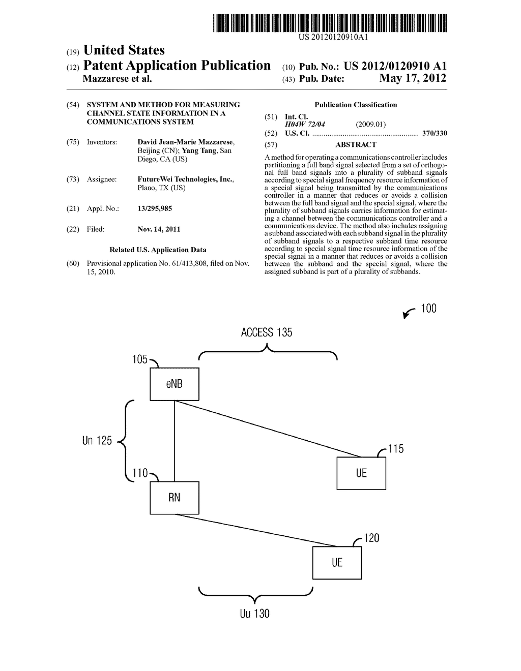 System and method for measuring channel state information in a     communications system - diagram, schematic, and image 01