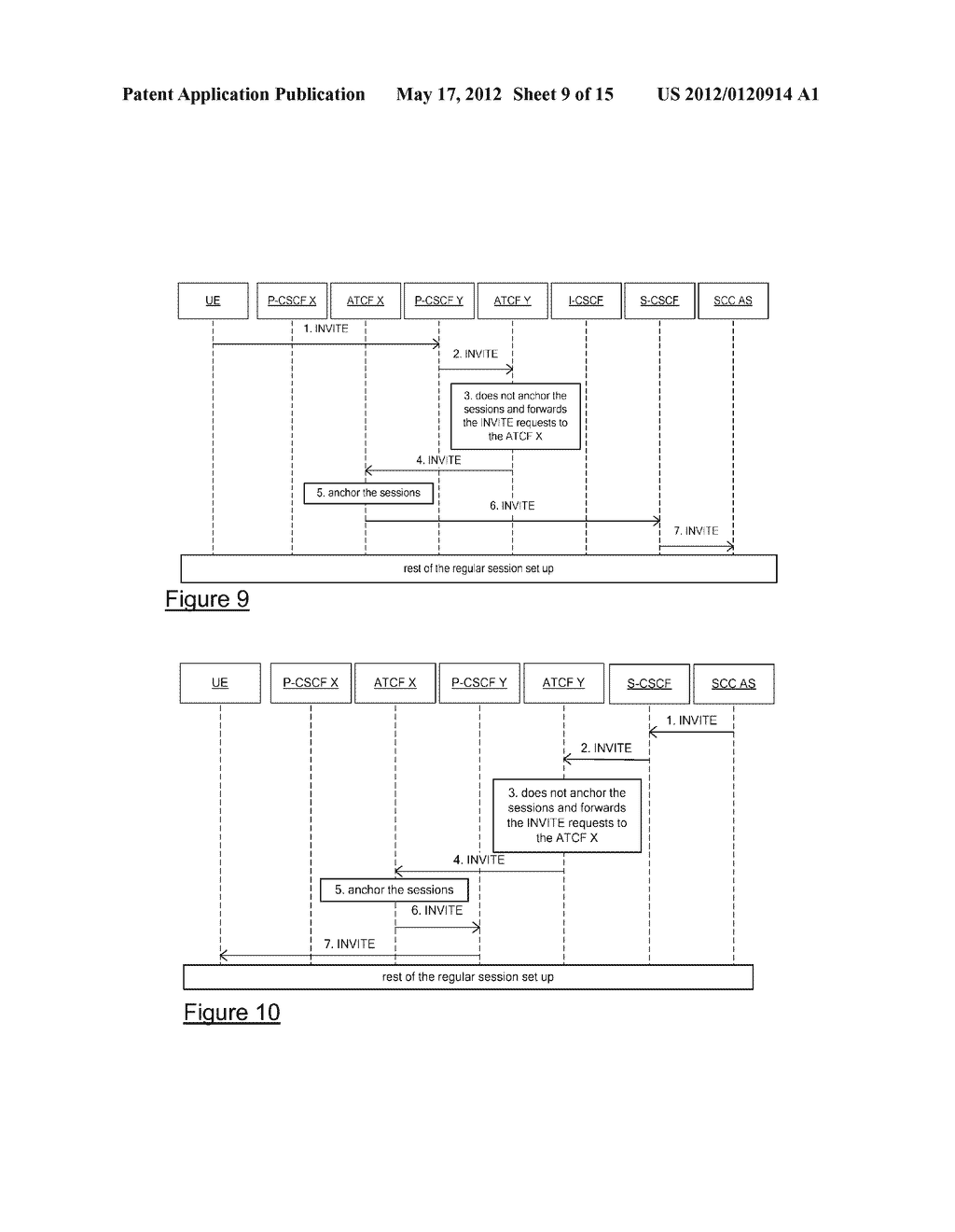 Packet Switched To Circuit Switched Access Handovers In An IMS     Architecture. - diagram, schematic, and image 10