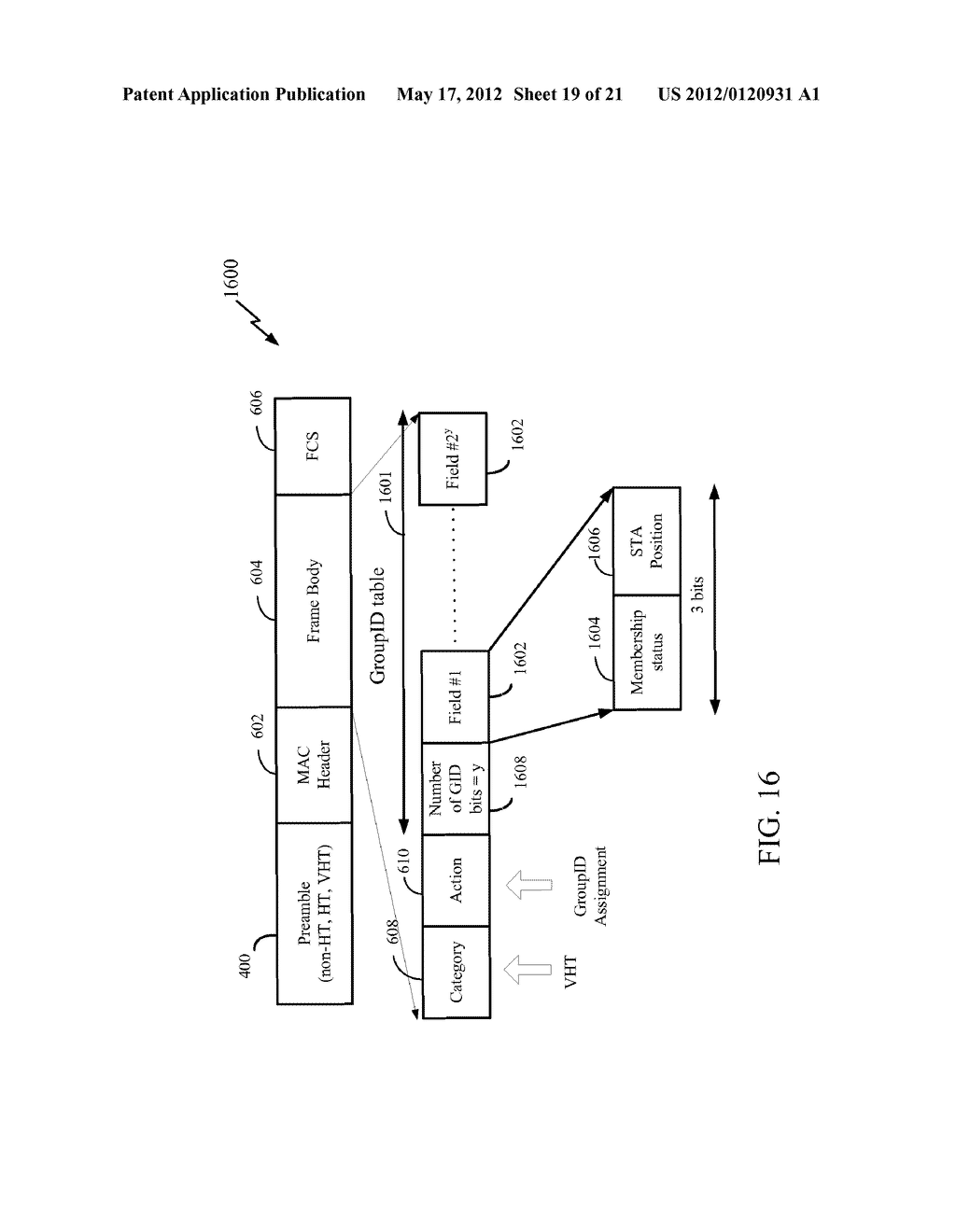 EFFICIENT GROUP ID MANAGEMENT FOR WIRELESS LOCAL AREA NETWORKS (WLANS) - diagram, schematic, and image 20