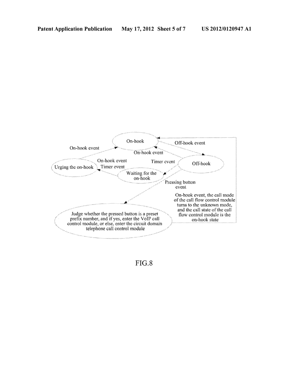 Method and Apparatus for Supporting Call Control of Circuit Domain     Telephone and VoIP - diagram, schematic, and image 06