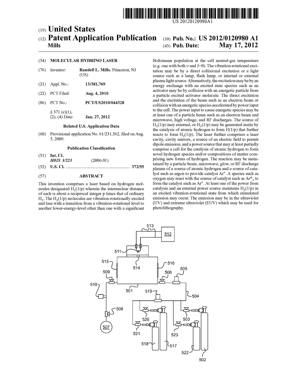 MOLECULAR HYDRINO LASER - diagram, schematic, and image 01