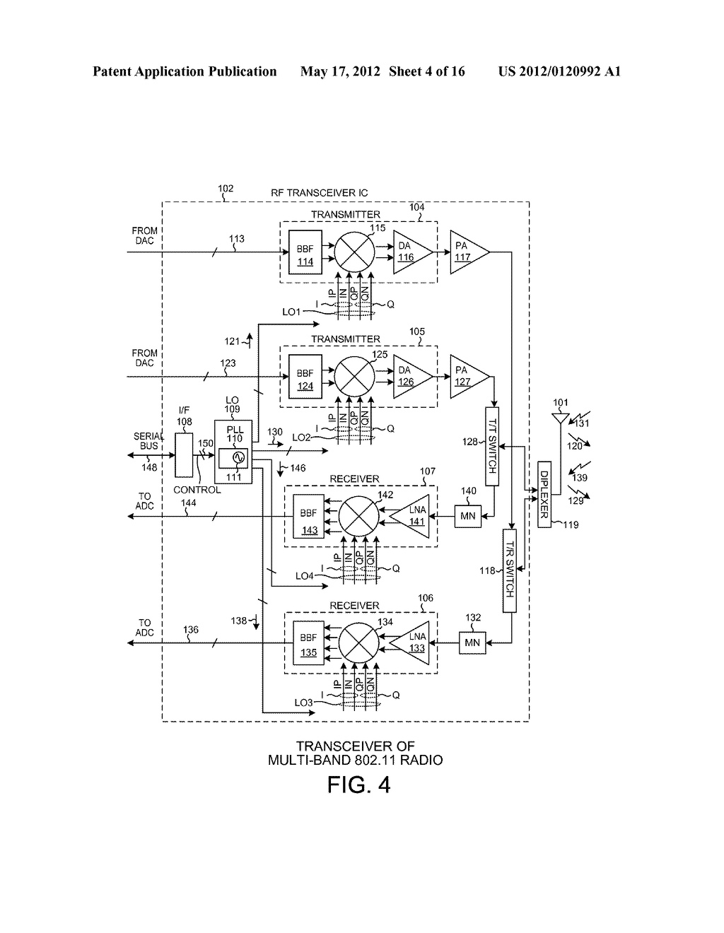 LO GENERATION AND DISTRIBUTION IN A MULTI-BAND TRANSCEIVER - diagram, schematic, and image 05