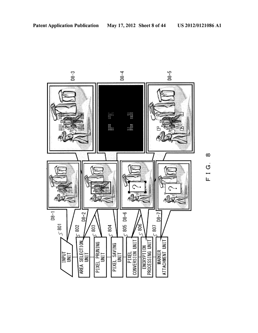 IMAGE ENCRYPTION/DESCRYPTION DEVICE, METHOD, AND STORAGE MEDIUM STORING A     PROGRAM - diagram, schematic, and image 09