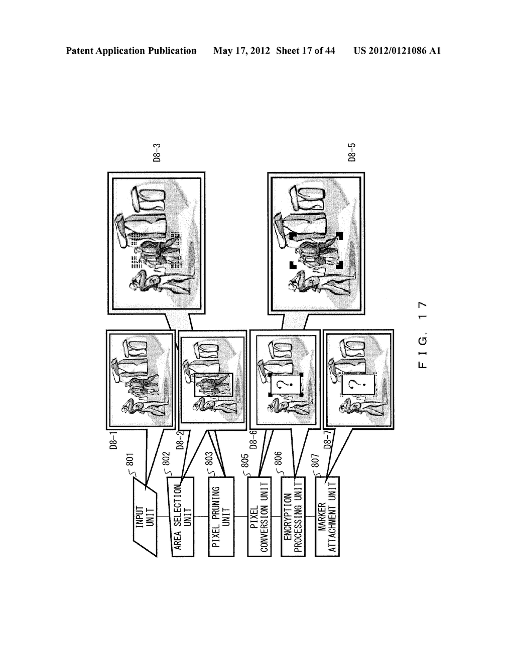 IMAGE ENCRYPTION/DESCRYPTION DEVICE, METHOD, AND STORAGE MEDIUM STORING A     PROGRAM - diagram, schematic, and image 18