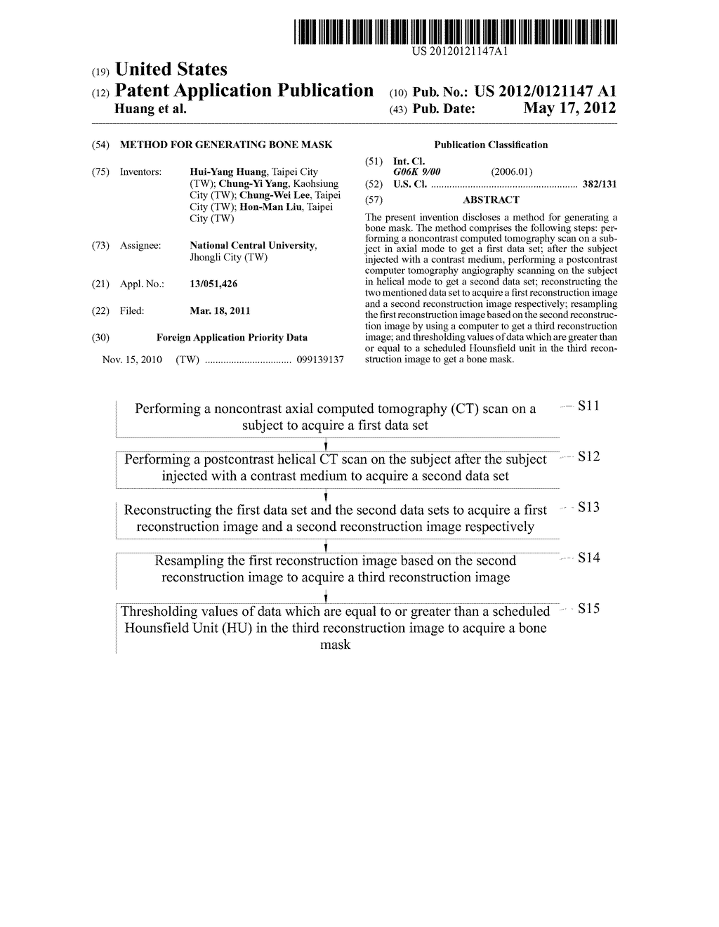 Method for Generating Bone Mask - diagram, schematic, and image 01