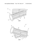 TURBINE TRANSITION COMPONENT FORMED FROM A TWO SECTION, AIR-COOLED     MULTI-LAYER OUTER PANEL FOR USE IN A GAS TURBINE ENGINE diagram and image