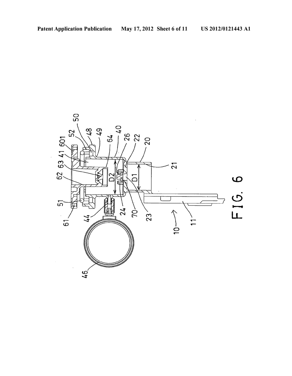 Air compressor having enlarged compartment for receiving pressurized air - diagram, schematic, and image 07