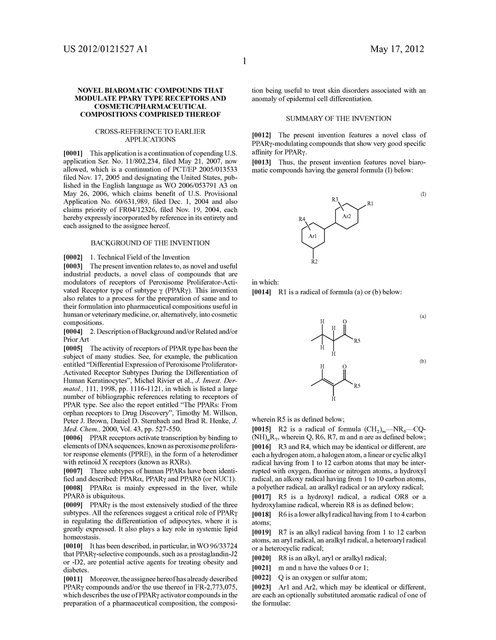 NOVEL BIAROMATIC COMPOUNDS THAT MODULATE PPARy TYPE RECEPTORS AND     COSMETIC/PHARMACEUTICAL COMPOSITIONS COMPRISED THEREOF - diagram, schematic, and image 06