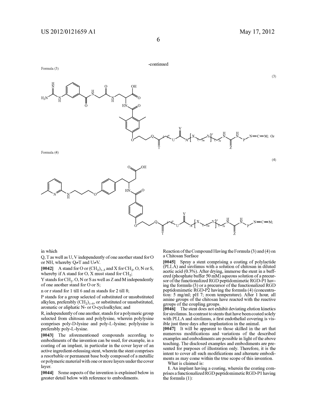 FUNCTIONALIZED RGD PEPTIDOMIMETICS AND THEIR MANUFACTURE, AND IMPLANT     HAVING A COATING CONTAINING SUCH FUNCTIONALIZED RGD PEPTIDOMIMETICS - diagram, schematic, and image 07