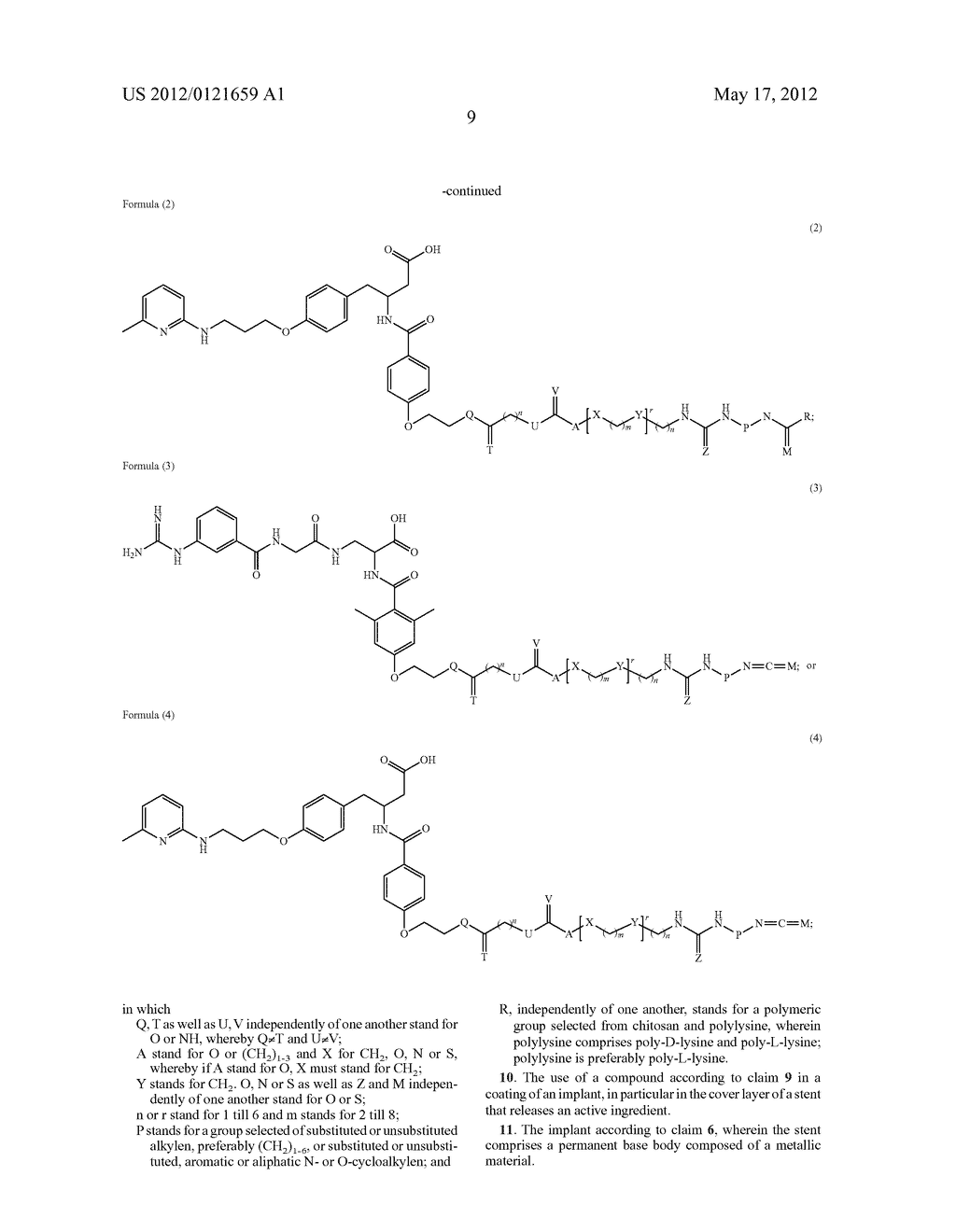 FUNCTIONALIZED RGD PEPTIDOMIMETICS AND THEIR MANUFACTURE, AND IMPLANT     HAVING A COATING CONTAINING SUCH FUNCTIONALIZED RGD PEPTIDOMIMETICS - diagram, schematic, and image 10