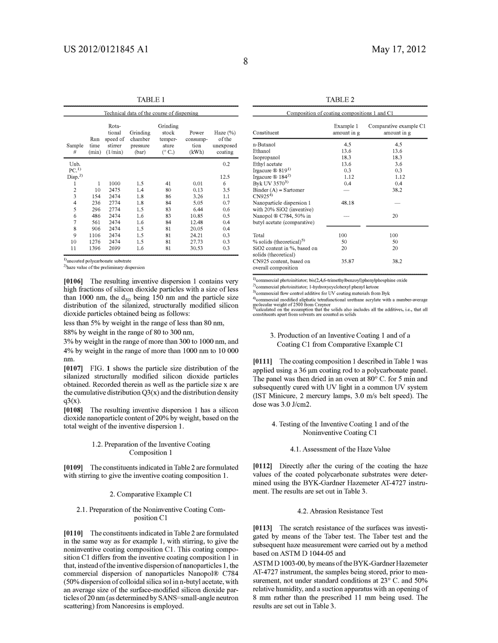 HIGH-TRANSPARENCY POLYCARBONATES WITH SCRATCH-RESISTANT COATING, PROCESS     FOR PRODUCTION THEREOF AND USE THEREOF - diagram, schematic, and image 10