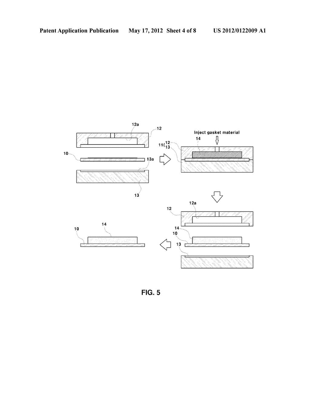 FUEL CELL SEPARATOR WITH GASKET AND METHOD FOR MANUFACTURING THE SAME - diagram, schematic, and image 05