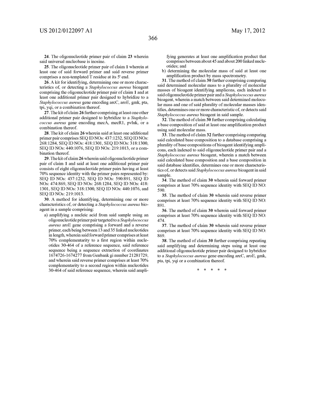 COMPOSITIONS FOR USE IN IDENTIFICATION OF BACTERIA - diagram, schematic, and image 374