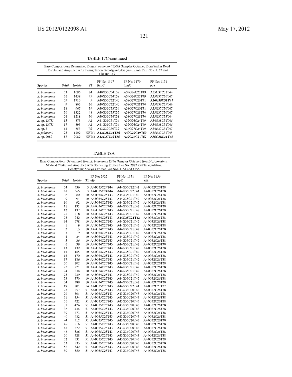 COMPOSITIONS FOR USE IN IDENTIFICATION OF BACTERIA - diagram, schematic, and image 129