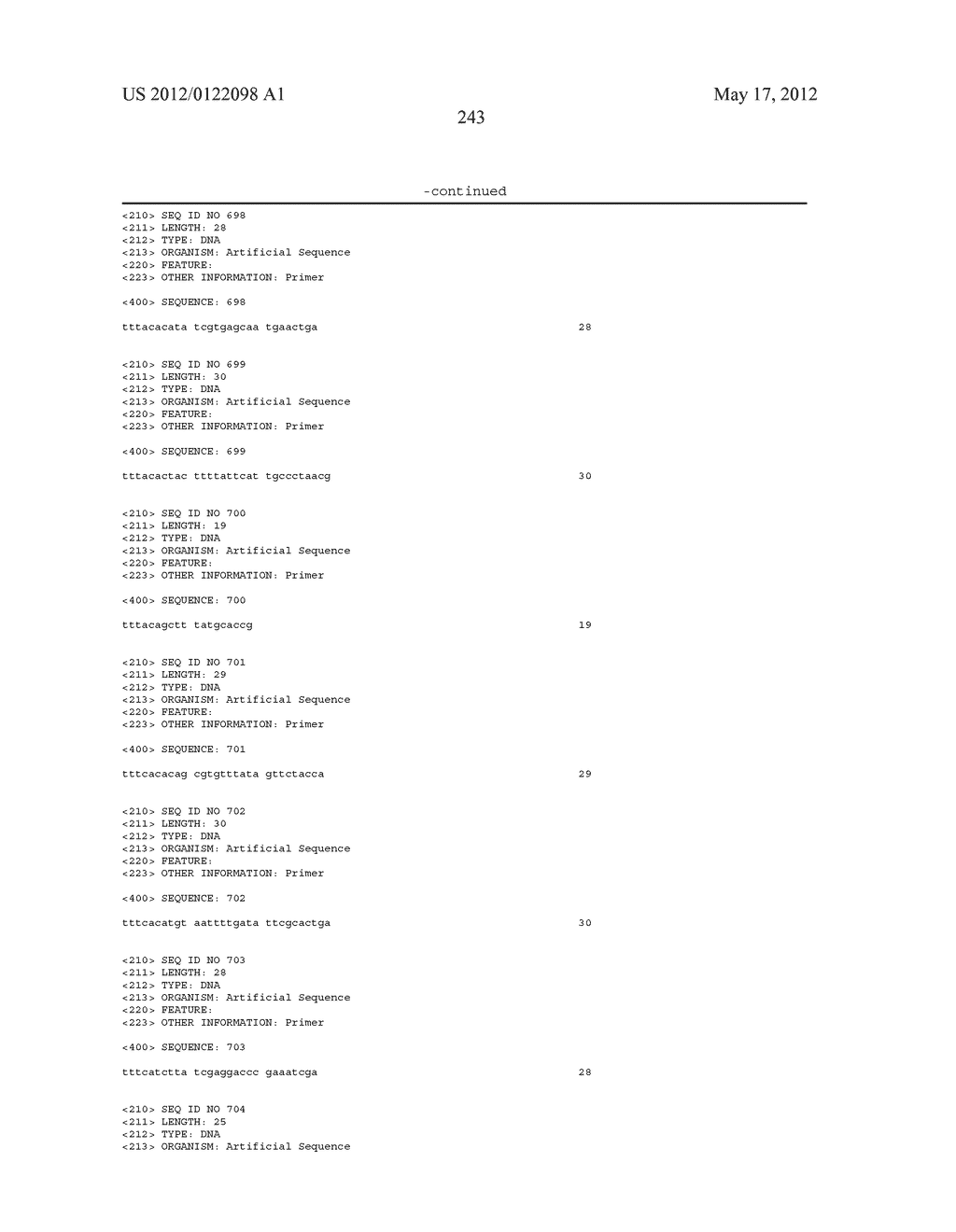 COMPOSITIONS FOR USE IN IDENTIFICATION OF BACTERIA - diagram, schematic, and image 251