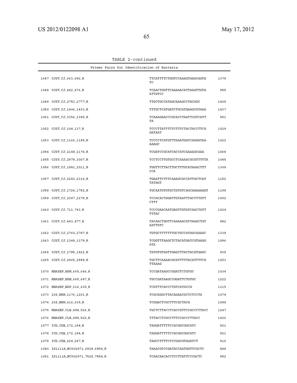 COMPOSITIONS FOR USE IN IDENTIFICATION OF BACTERIA - diagram, schematic, and image 73