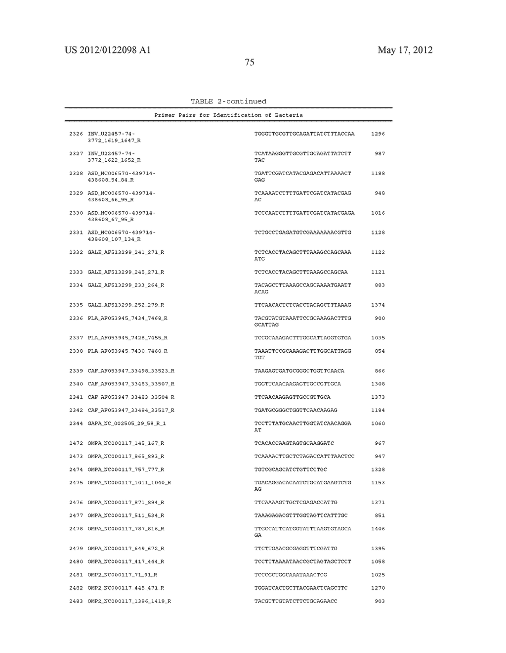 COMPOSITIONS FOR USE IN IDENTIFICATION OF BACTERIA - diagram, schematic, and image 83